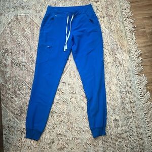 Royal blue FIGS scrub bottoms